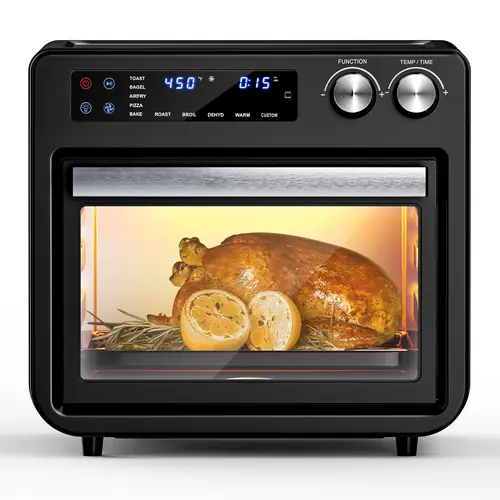 26QT Air Fryer Oven 1800W Digital Toaster Oven Combo 10-in-1 Countertop Cooker