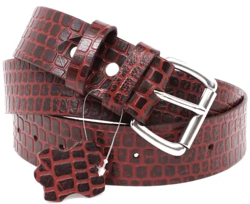 Men's Genuine Buffalo Leather Belt Full Grain Width 1.50" USA Handmade By Amish