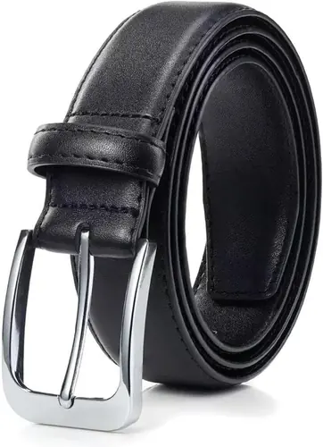 Men's Real Leather Dress Belt, Handmade Classic Jeans Belt for Men