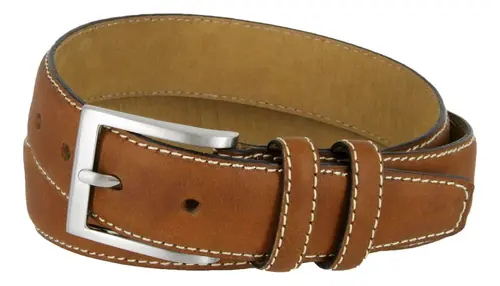 Classic Genuine Leather Office Career Dress Business Belt 1-3/8" Wide Size 32-46