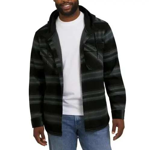 Quiksilver Men's Hooded Shirt Jacket New with Tags