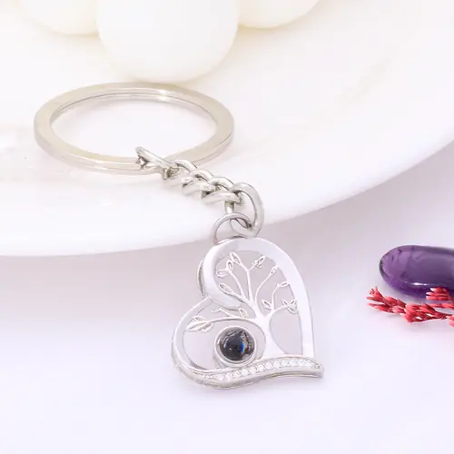 Personalisierte Foto Projektion Schlüsselanhänger – Baum des Lebens