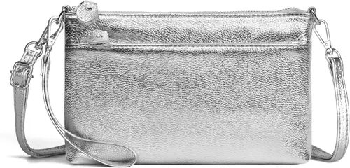 befen Genuine Leather Wristlet Clutch Wallet Purses with RFID Blocking, Small Crossbody Bags Shoulder Handbag for Women