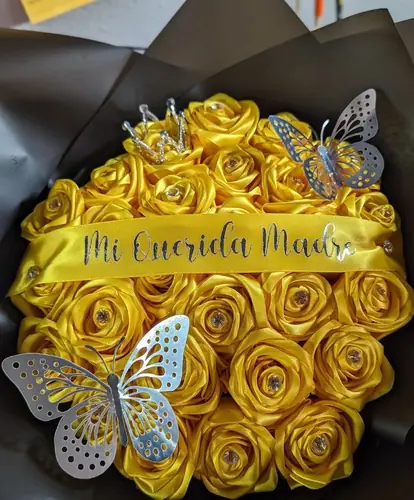 Eternal Roses - HandMade From Satin Ribbon