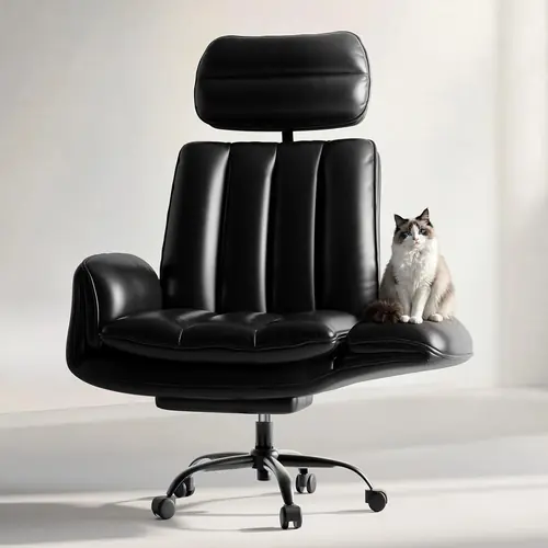 Big and Tall Office Chair with Armrests & Footrest