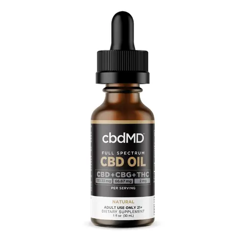 cbdMD Full Spectrum CBD + CBG Oil Tincture