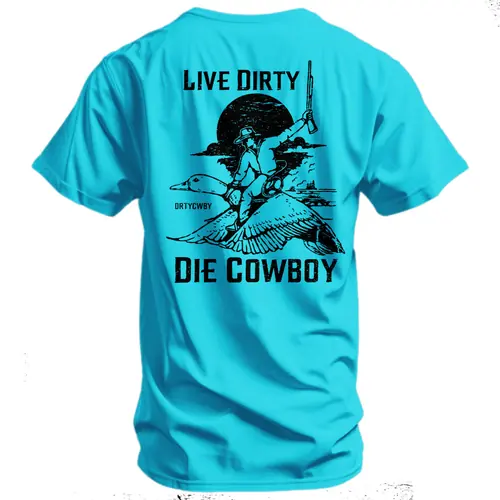 Live Dirty. Die Cowboy Men's T-Shirt