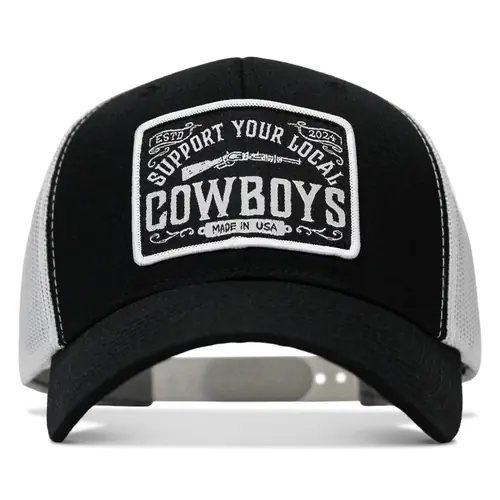 Support Your Local Cowboys Patch Snapback Hat