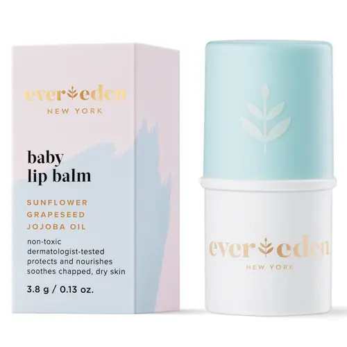 Evereden Baby Lip Balm, 0.14 oz | Clean Baby Care | Non-toxic and Fragrance Free Baby Skincare