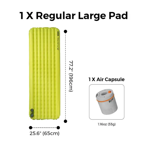 Tiny Sleeping Pad R03 AVS - 3.5 R-Value 3 Season Sleeping Pad with Pump