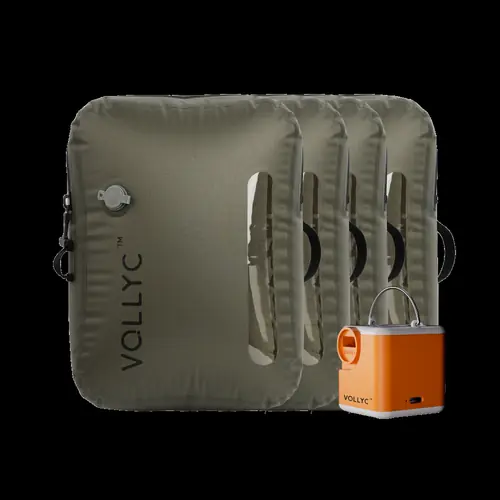 FLEXTAIL X VOLLYC EZY SET BUNDLE - 3 Size Travel Vacuum Pack For Luggage Space Saving