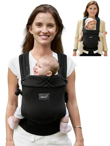 GROWNSY Baby Carrier Newborns to Toddlers, Ergonomic Baby Toddler Carrier Slings Wraps with Head Support, Easy to Wear,Infant Carrier Baby Gift,Travel and Hiking Friendly, for Babies 7 to 44 lb(Black)