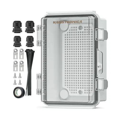 IP67 Waterproof Outdoor Electrical Box Kit - Clear Cover