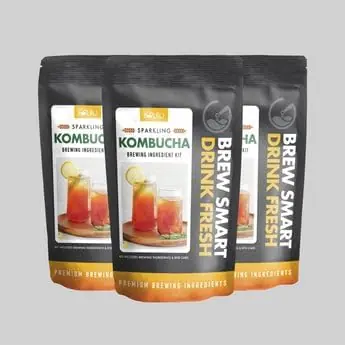 Kombucha Brewing Ingredient Kit- 3 Pack Kombucha