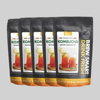 iGulu Kombucha Brewing Ingredient Kit- 5 Pack Kombucha