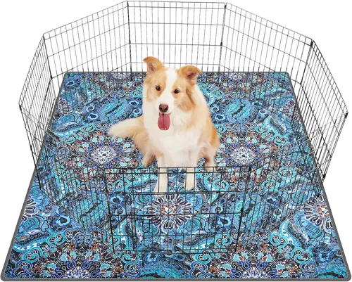 LOOBANI Washable Pee Pads for Dogs, 1 Pack Super Absorbent Reusable Puppy Pads Leakproof Dog Traning Pads, Waterproof Non-Slip Whelping Pad for Floor, Playpen, Crate, Couch-72 x72 (Green)