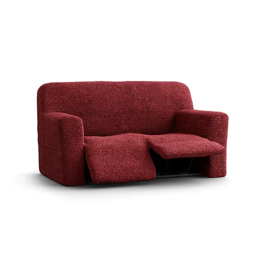 PAULATO BY GA.I.CO. Recliner Loveseat Slipcover - 1-Piece Furniture Protector - Form Fit, Machine Washable -MicrofibraCollection - Burgundy Color